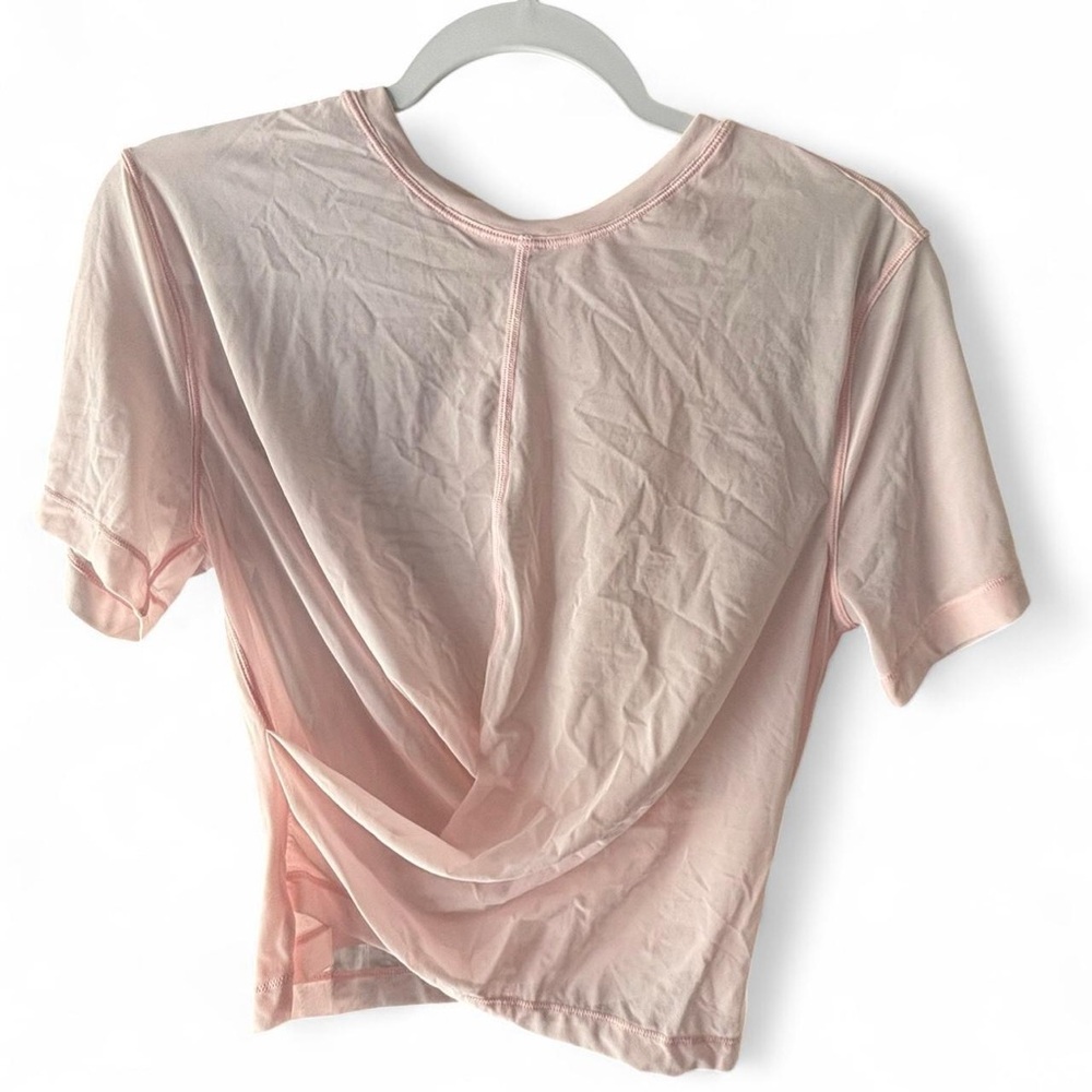 NWT Lululemon Reversible Mesh Yoga Tee Pink Size 2